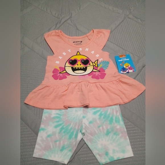 Nickelodeon Matching Sets Pinkfong Baby Shark Toddler Girls Tshirt